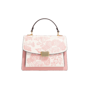 Embroidery Leather Peony Clutch Bag New Chinese Style Handbag