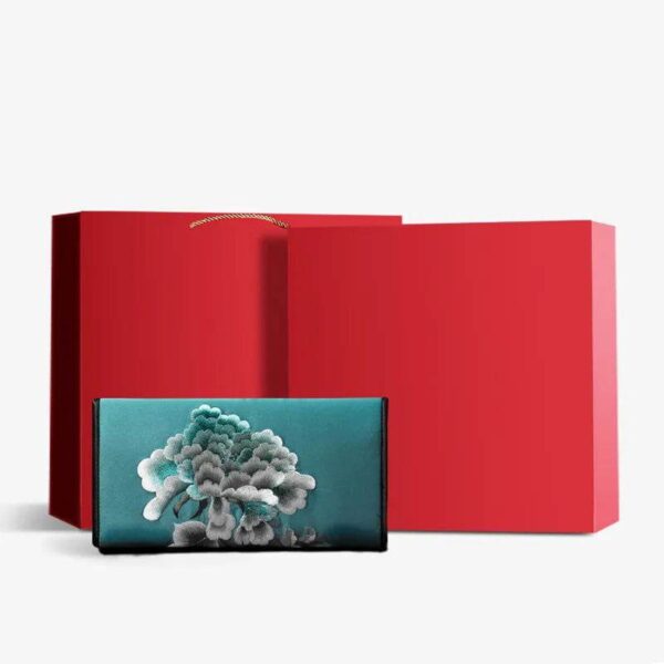 中国_手工芸_刺繍_花柄_スリム財布_中文_2467516 Chinese_Handcraft_Embroidery_Floral_Slim_Handheld_Wallet_-_SinoCultural-2467516