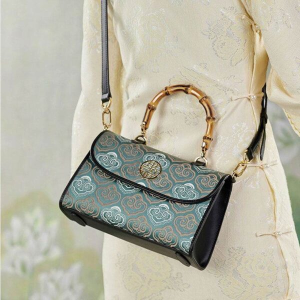 Embroidery_Leather_Handbag_Zhuang_Brocade_Bamboo_Handle_-_SinoCultural-2473507 Embroidery_Leather_Handbag_Zhuang_Brocade_Bamboo_Handle_-_SinoCultural-2473507