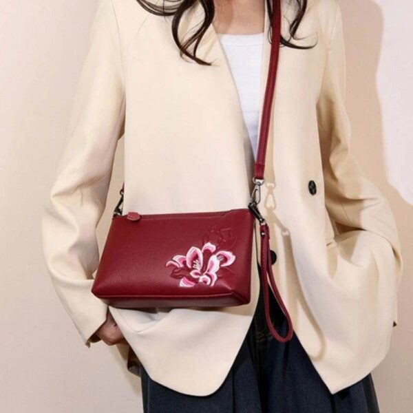 刺繍_レザー_ショルダー_クラッチバッグ_財布_蘭_-_中文2475334 Embroidery_Leather_Shoulder_Clutch_Wallet_Orchid_-_SinoCultural-2475334