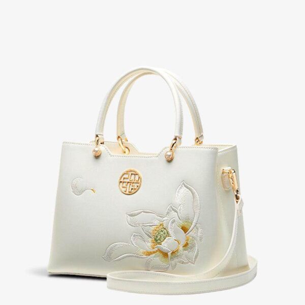 Embroidery_Leather_White_Lotus_Tote_Bag_-_SinoCultural-2476805 Embroidery_Leather_White_Lotus_Tote_Bag_-_SinoCultural-2476805