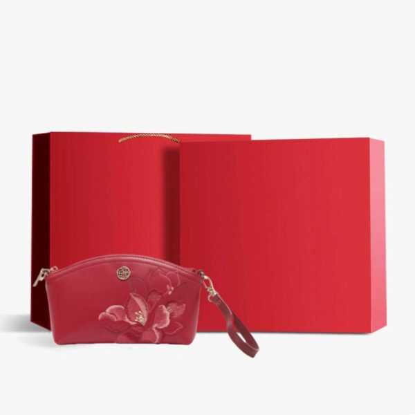 刺繍_レザー_ホワイト_マグノリア_レディース_ハンドバッグ_財布_-_中文-2476883-1 Embroidery_Leather_White_Magnolia_Women_Handbag_Wallet_-_SinoCultural-2476883-1