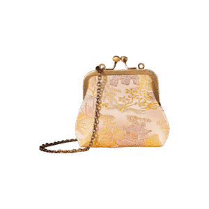 Jacquard Brocade Retro Gold Mini Coin Purse Wallet
