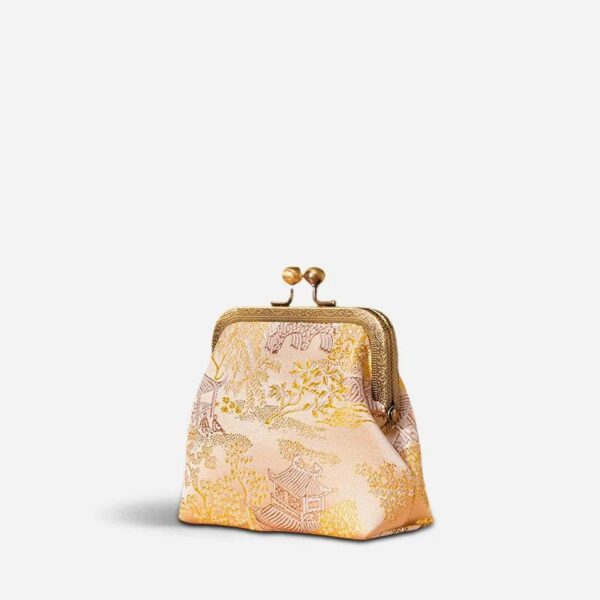 ジャカード・ブロケード・レトロゴールド・ミニコイン財布JD570602Y_3 JacquardBrocadeRetroGoldMiniCoinPurseWalletJD570602Y_3