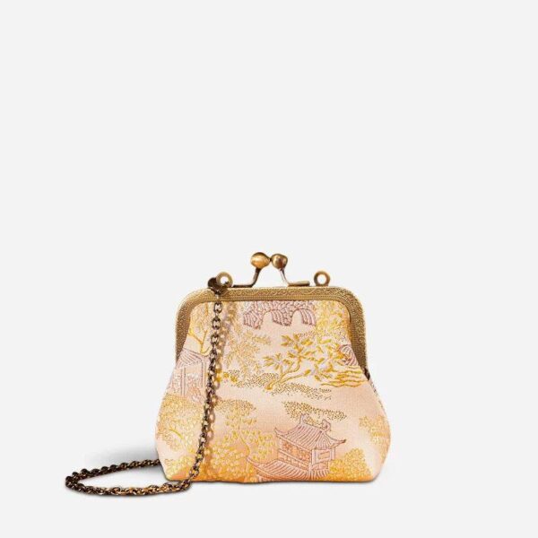 ジャカード・ブロケード・レトロゴールド・ミニコイン 財布JD570602Y_4 JacquardBrocadeRetroGoldMiniCoinPurseWalletJD570602Y_4