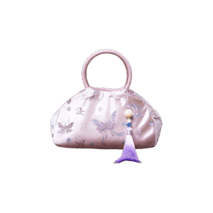 Brocade New Chinese Style Bag Pink Butterfly Handbag