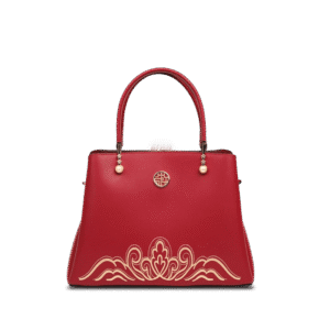 Embroidery Genuine Leather Elegant Crossbody Bag