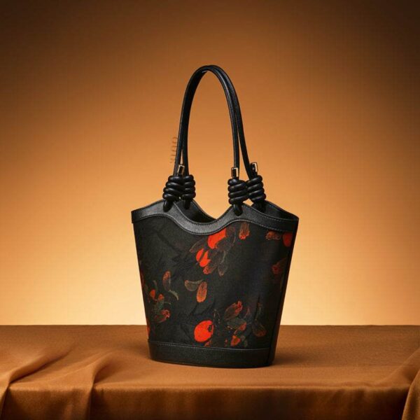 Sinocultural_Xiangyunsha_Silk_Leather_Printed_Persimmon_Shoulder_Bag_YS120763_113012 Sinocultural_Xiangyunsha_Silk_Leather_Printed_Persimmon_Shoulder_Bag_YS120763_113012