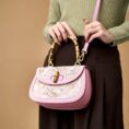 Song-Brocade-Pink-Mulberry-Silk-Handbag-Bamboo-Handle-Model-Crossbody
