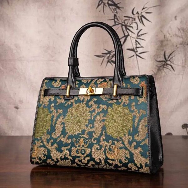 W4188-1_1_1-Handmade_Song_Brocade_Chinoiserie_Leather_Kelly_Bag_Canzhi_Wen W4188-1_1_1-Handmade_Song_Brocade_Chinoiserie_Leather_Kelly_Bag_Canzhi_Wen