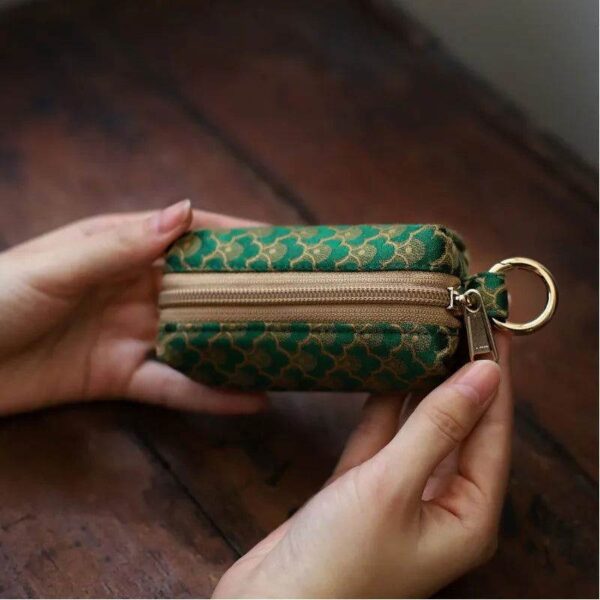 ユンジン_ファブリック_コイン&キーホルダー_ミニ_ポーチ_財布_-_中文-2484198 Yunjin_Fabric_Coin_and_Key_Holder_Mini_Pouch_Wallet_-_SinoCultural-2484198