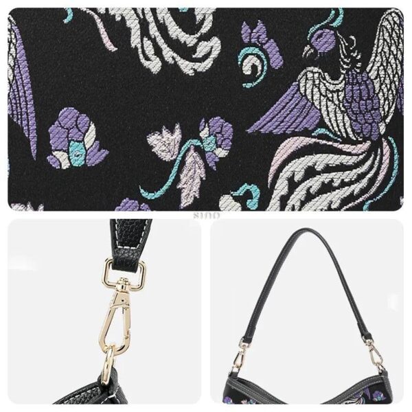 shu-brocade-shoulder-bag-classic-phoenix-peony-motif-detail-pattern-lock-strap shu-brocade-shoulder-bag-classic-phoenix-peony-motif-detail-pattern-lock-strap