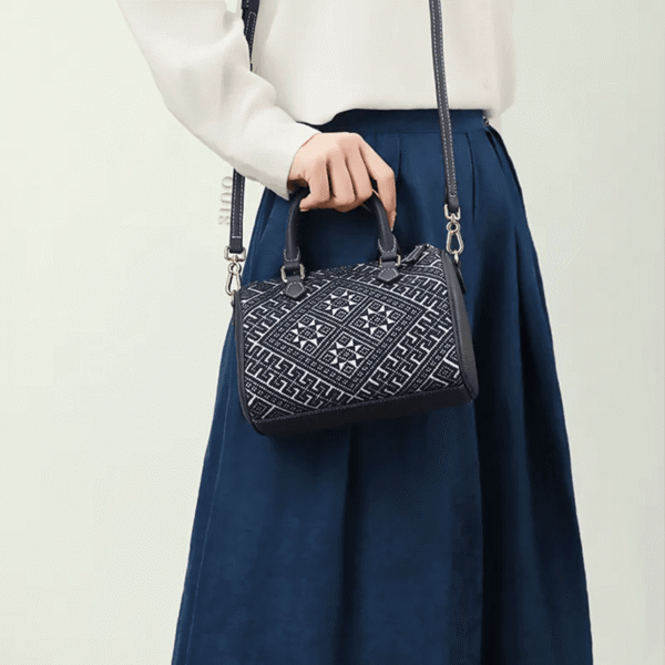 zhuang-brocade-flying-swallow-tote-bag-model-shoulder-carry-blue-dress zhuang-brocade-flying-swallow-tote-bag-model-shoulder-carry-blue-dress
